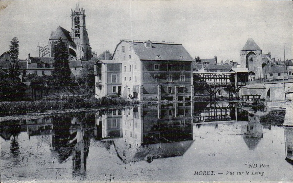 Moret-sur-Loing — Vista sobre o Loing — ND Pbot - Frente