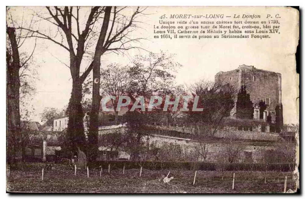 Moret-sur-Loing — O Donjon — P.C. n°45 - Frente