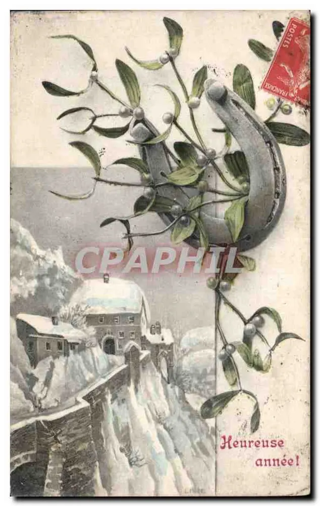 Mistral — Schneeverkohltes altes Dorf — Unbekannter Verlag, Serie V. Nr. 320 - Vorderseite