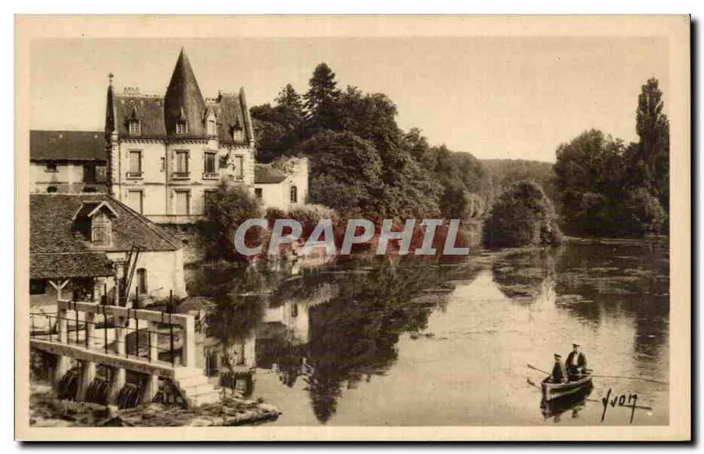 As margens do Loing acima do Ponte — Moret (Seine-et-Marne) — Les Éditions d'Art 'VYON' Paris - Frente