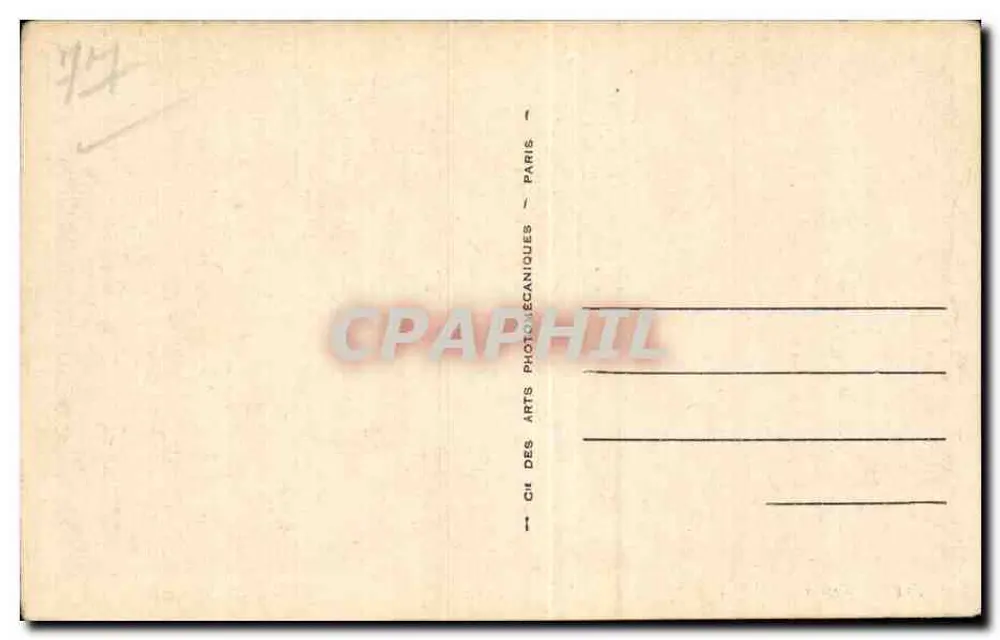 Nemours — Vista do Loing — LL.14 — Cie des Arts Photographiques - Paris - Verso