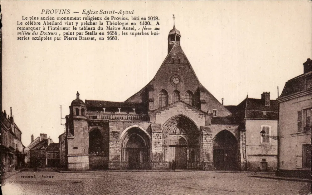 Provins — Igreja de Saint-Ayoul — editor ernant, série 77 - Frente