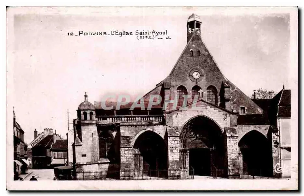 Provins — A Igreja de Saint-Ayoul (século XI) — C.A.P. Strasbourg - Frente
