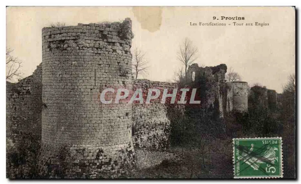 Provins — As Fortificações — Torre dos Engenhos — Editor não identificado, n° de série 9 - Frente