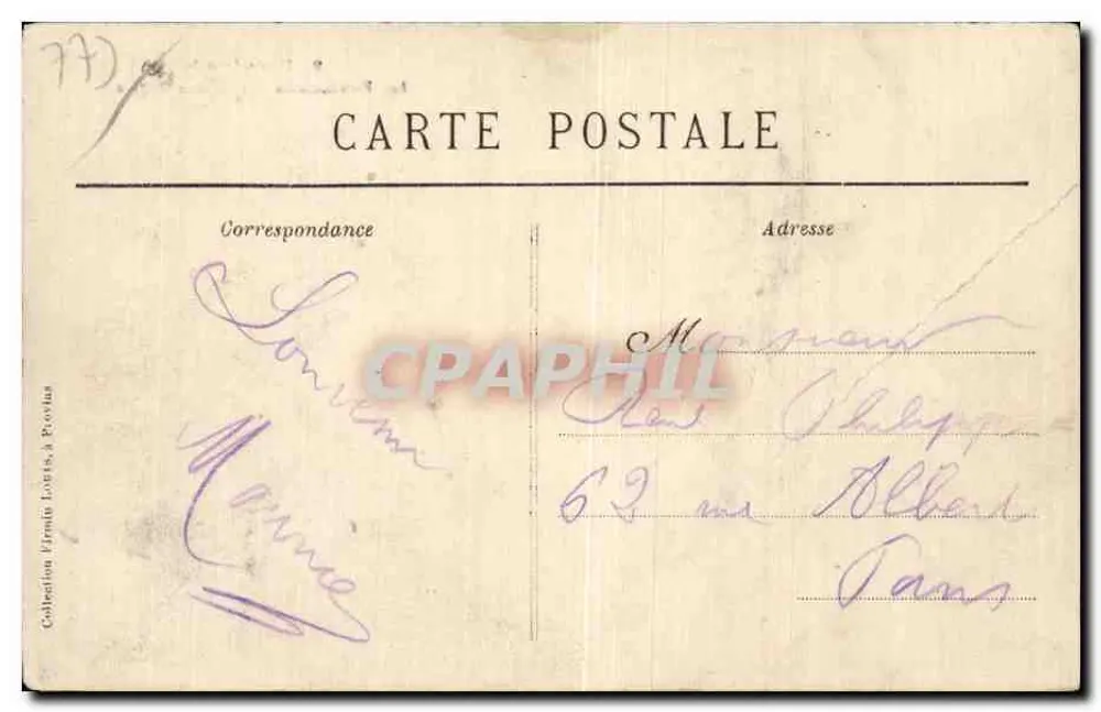 Provins — As Fortificações — Torre dos Engenhos — Editor não identificado, n° de série 9 - Verso
