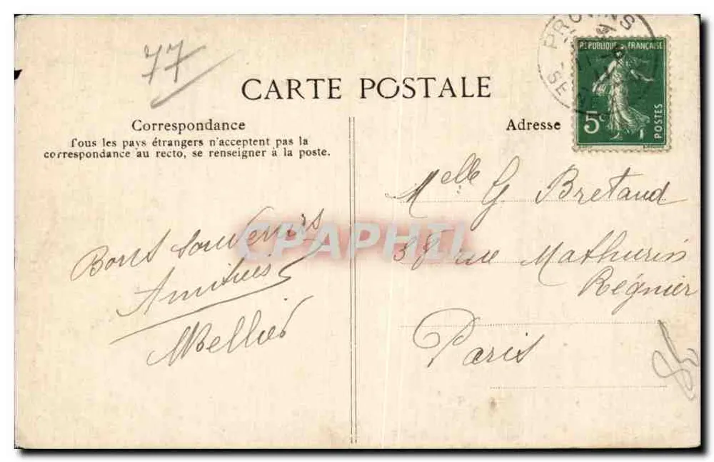 Provins — Hospital Geral - Verso