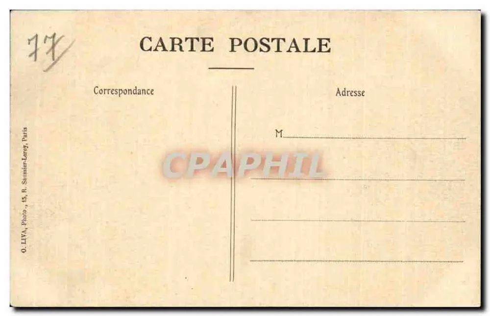 Ferrières-en-Brie — O Castelo, visão geral — Edição Anbry - Verso