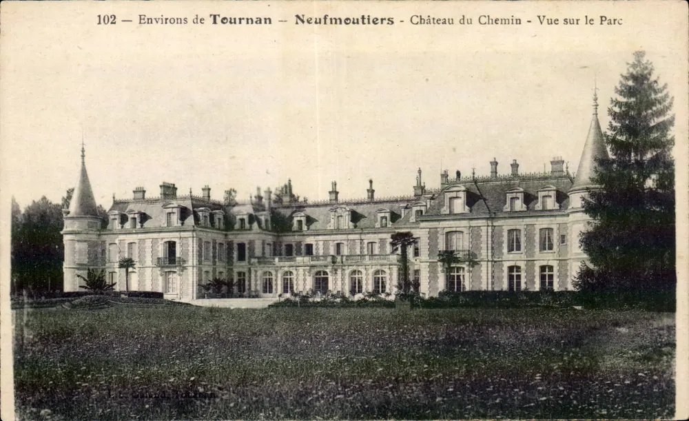 Schloss du Chemin — Ansicht des Parks — in der Nähe von Tournan — Neufmoutiers — Verlag L.C. Gaudet, Tournan — Nr. 102 - Vorderseite