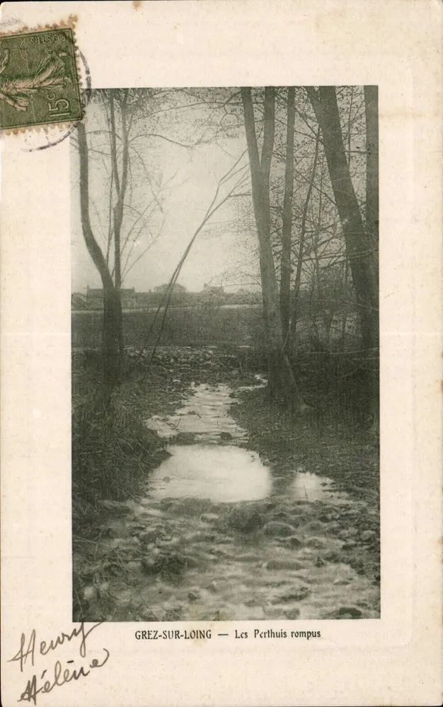 Grez-sur-Loing — Os Perthuis rompus — Henry Hélène - Frente