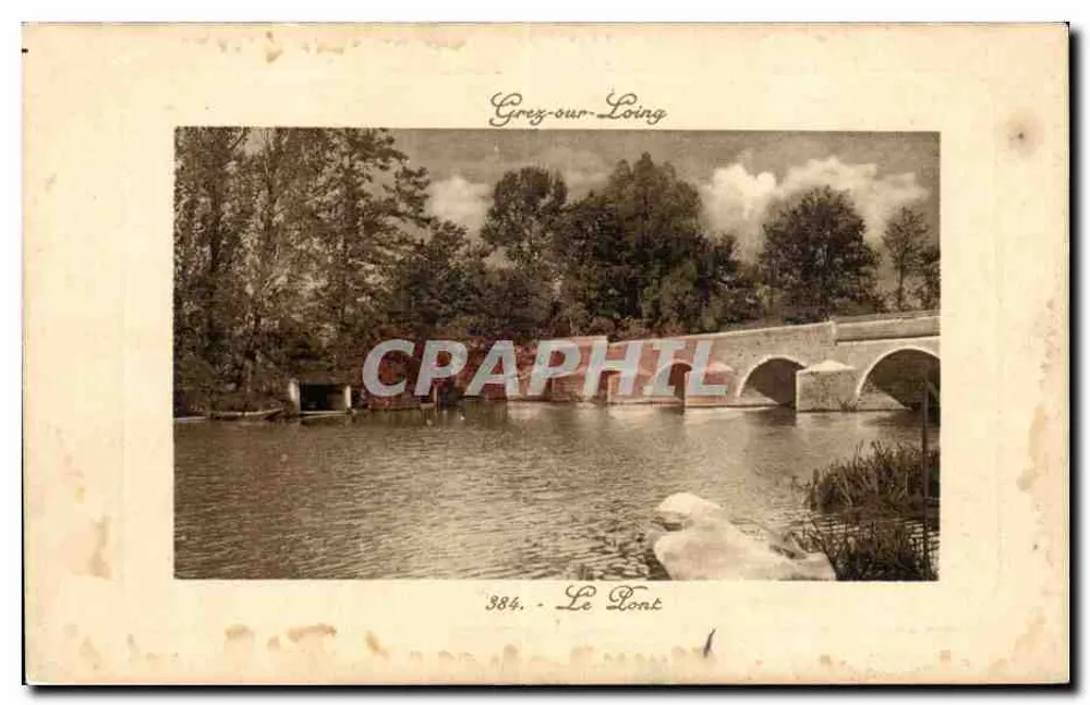 Grezy-sur-Loing — O Ponte — 384 - Frente