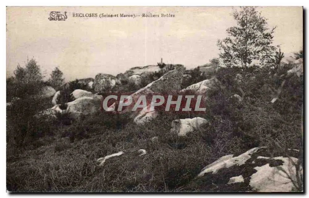 Recloses (Seine-et-Marne) — Rochers Brûlés — editor não identificado - Frente