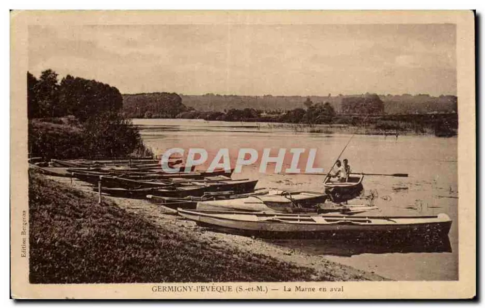 Germigny-l'Évêque (S.-et-M.) — De Marne beneden — Uitgave Bargeon - Voorkant