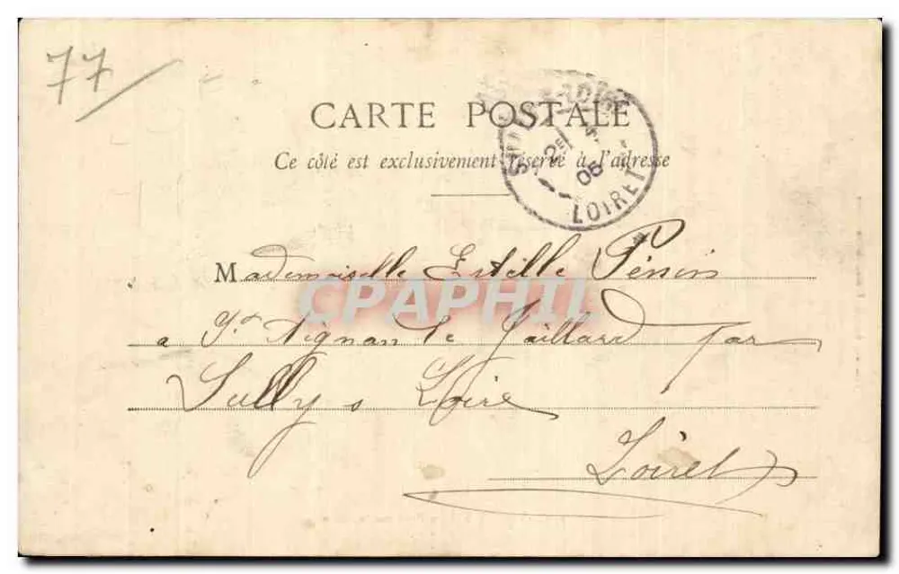 Valvins - O Ponte sobre a Sena — editor Tribaul, Fontainebleau-Melin, n° 149 - Verso