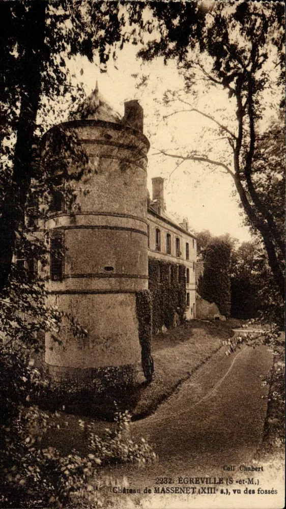 Schloss Massenet — Ausblick von den Schanzen — Coll. Chabert - Vorderseite