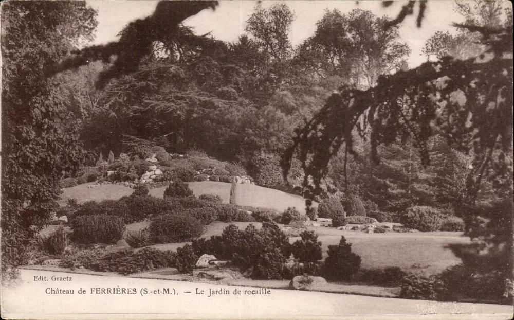 Castelo de Ferrières (S.-et-M.) — O Jardim de Rocaille — Edit. Graetz - Frente