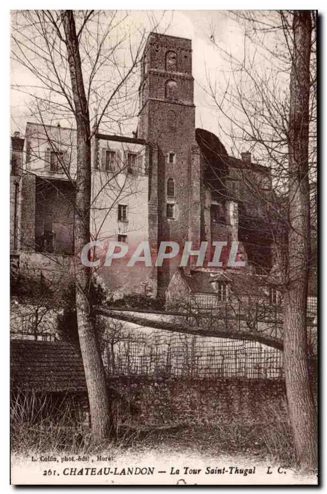 Château-Landon — La Tour Saint-Thugal — L. Colín, phot.-édit., Morel, Nr. 261 - Vorderseite