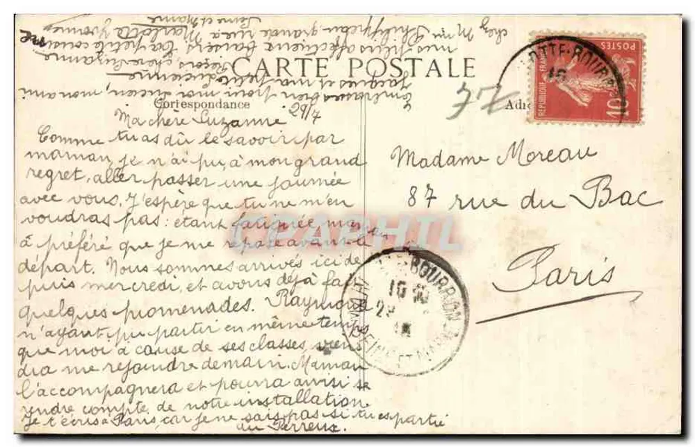 Wald von Fontainebleau — Marlotte — Long Rocher — Die Eifersüchtigen Schwestern — n°653 - Rückseite