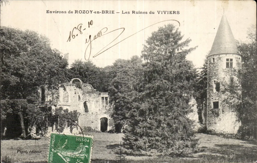 Umgebung von ROZOY-en-BRIE — Ruinen von VIVIERS — Piget, Verlag - Vorderseite