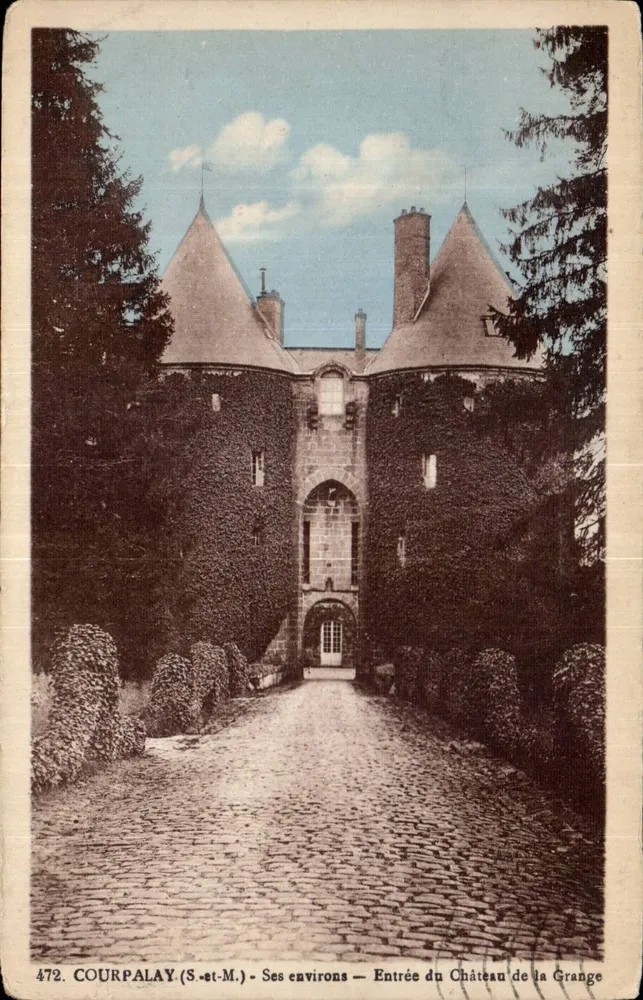 Courpalay (S.-et-M.) — Seine Umgebung — Eingang zum Schloss La Grange - Vorderseite