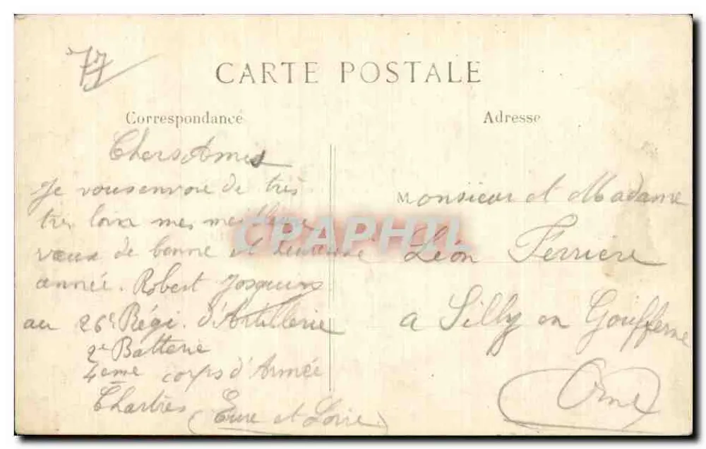 Barcy (Seine-et-Marne) — Eingang zum Dorf, bombardiert von den Deutschen — L. C. H. Paris, n° 152 - Rückseite
