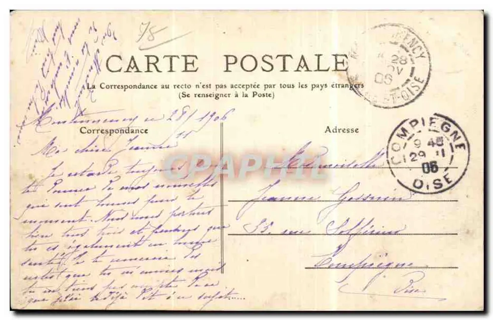 Cernay - As Cataratas — Vale de Cernay — editor desconhecido, n°44 - Verso