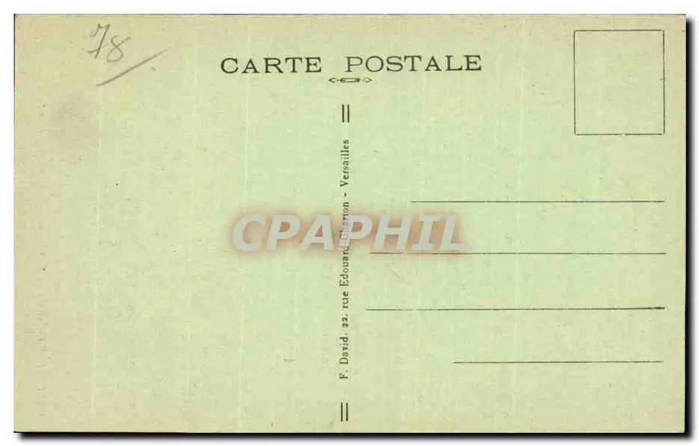 Castelo da Madeleine — Vista primitiva — F. David, Versailles - Verso