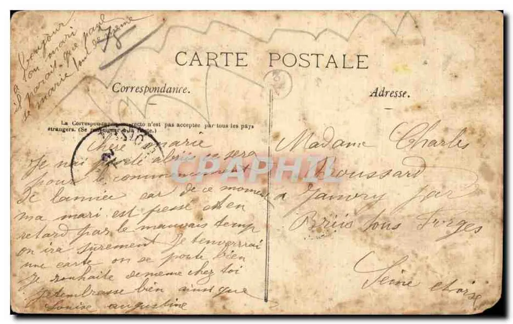 Vallée de Chevreuse — Château des Cassseaux — Édition Gantrol, n° 270 - Verso