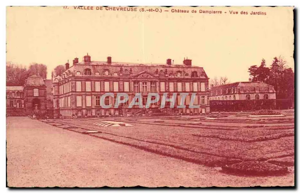 Château de Dampierre — Blick auf die Gärten — Vallée de Chevreuse (S.-et-O) - Vorderseite