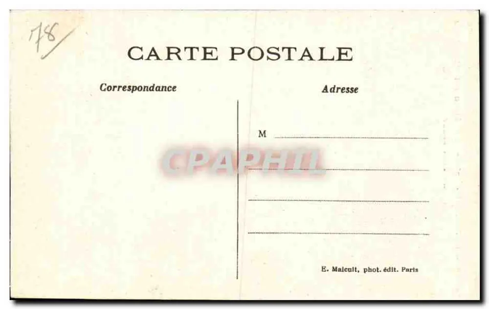 Chevreuse - Ruínas do Castelo de La Madeleine - A Torre Redonda — E.M. n°2298 - Verso