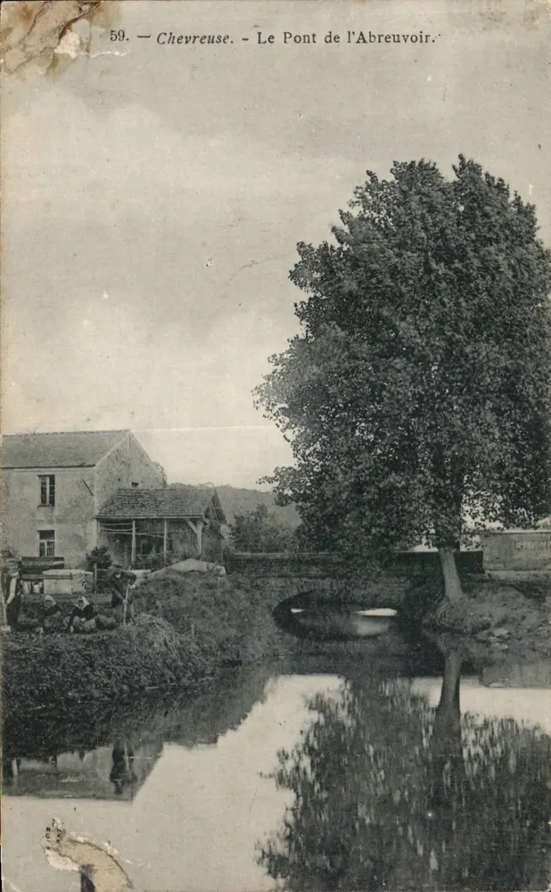 Chevreuse - A Ponte do Abreuvoir — Carta postal n°59 - Frente