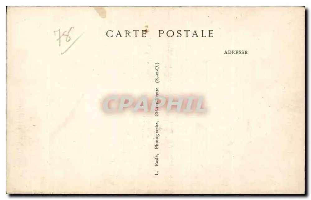 Vale de Chevreuse — Castelo de DAMPIERRE (S.-et-O.) — Fachadas Oeste e Sul - Verso
