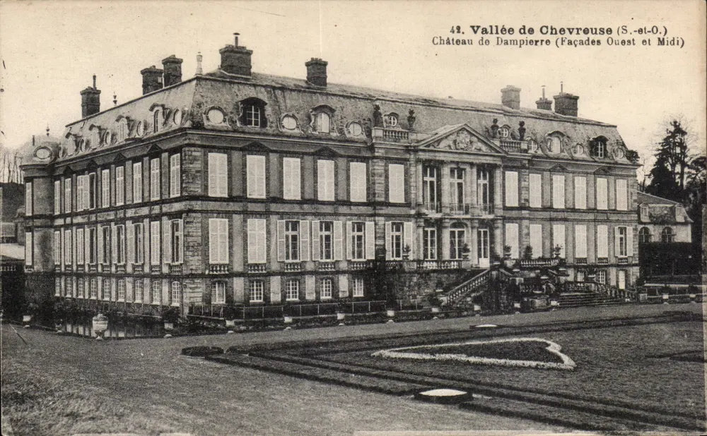 Castelo de Dampierre — Fachadas Oeste e Meio-Dia — Vale de Chevreuse (S.-st-O.) — Editor Lamorélie, Vale de Chevreuse - Frente