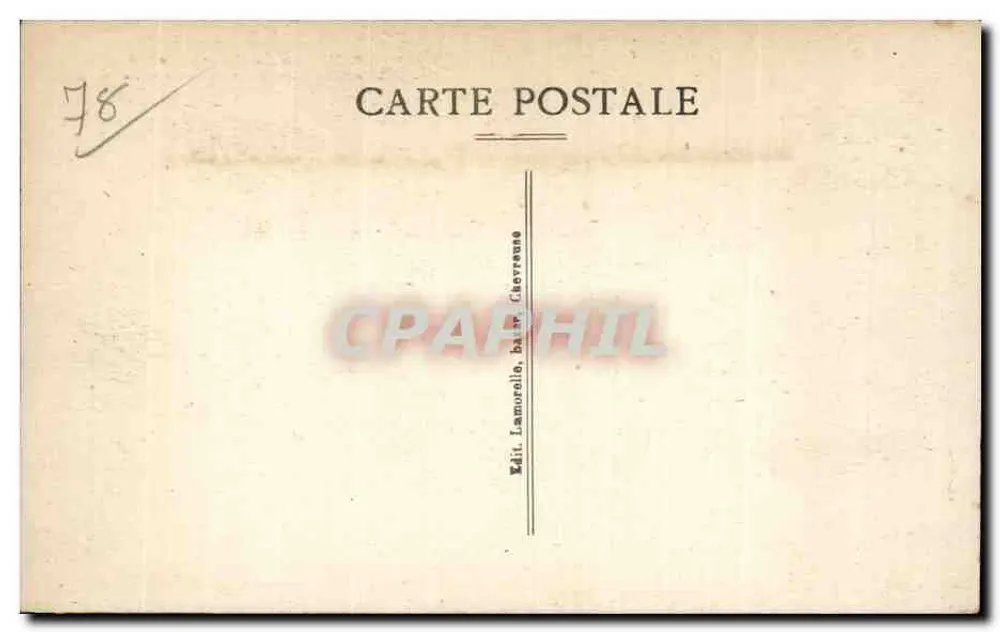 Castelo de Dampierre — Fachadas Oeste e Meio-Dia — Vale de Chevreuse (S.-st-O.) — Editor Lamorélie, Vale de Chevreuse - Verso