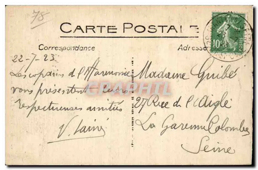 MANTES - L'Île aux Dames - La Grande Allée - LL - Rückseite