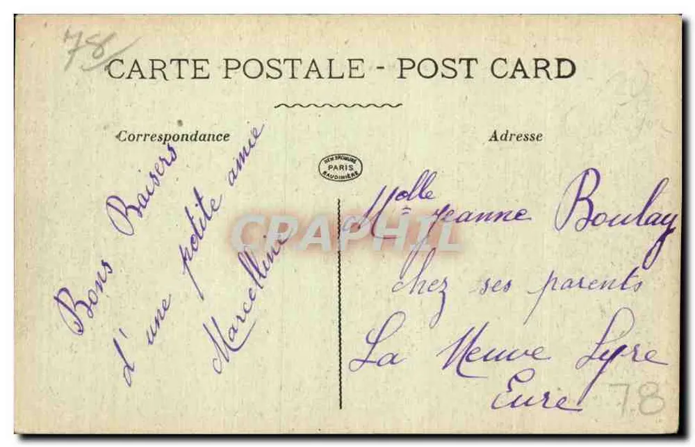 MANTES — Quai de la Tour — A Pensamento - Verso