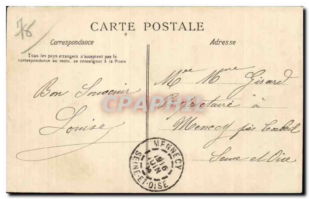 MANTES — Os Margens do Sena — A. Cortreaux, La C. F. A. - Verso