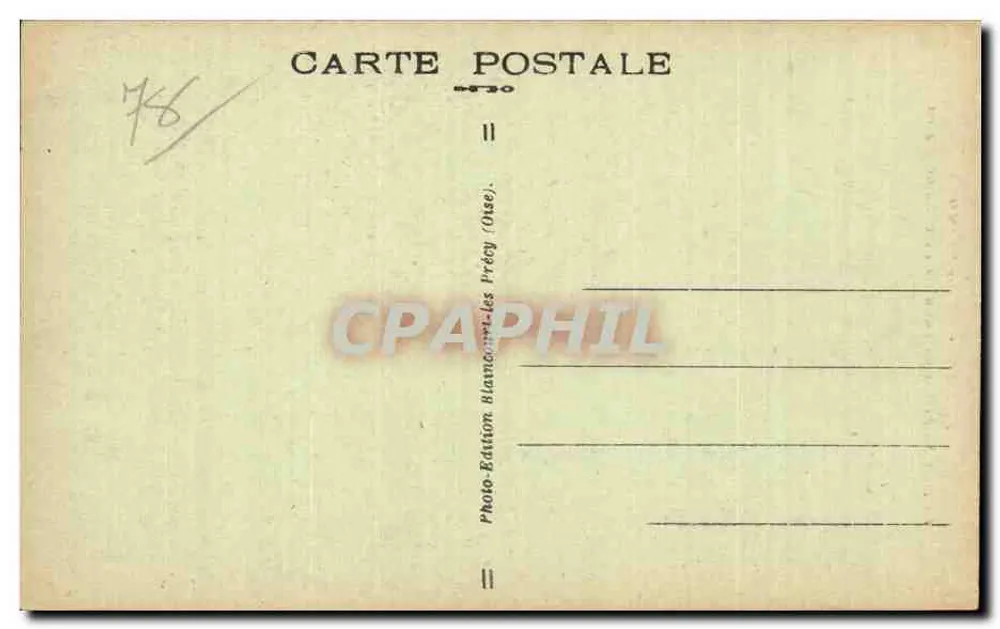 Mantes-sur-Seine — La Tour Saint-Maclou aus Sicht der Place Saint-Maclou — Photo-Édition Blancon, Précy-les-Précy - Rückseite