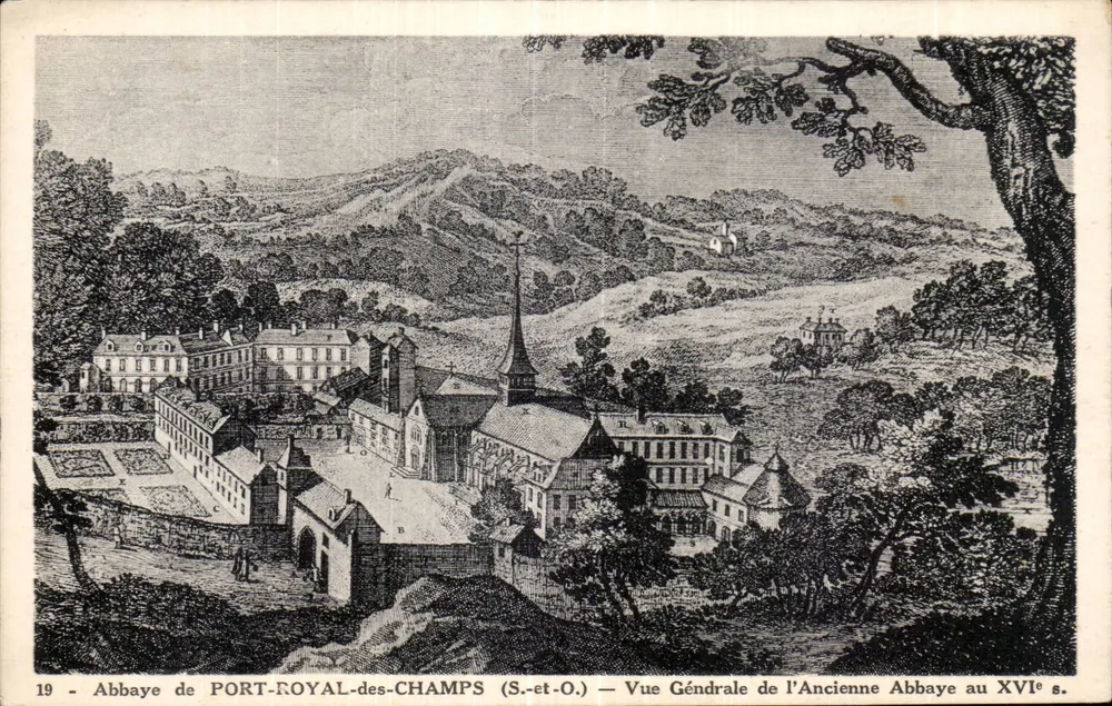 Abtei PORT-ROYAL-des-CHAMPS (S.-et-O.) — Allgemeiner Blick auf die alte Abtei im 16. Jahrhundert - Vorderseite