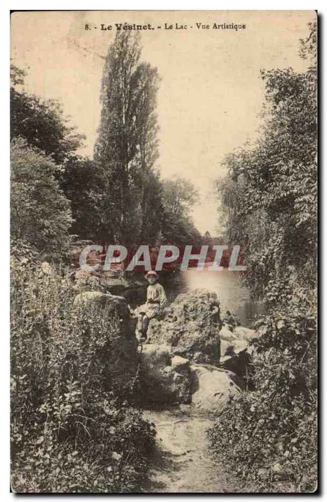 Le Vésinet - O Lago - Vista Artística - Imp. Phot. L'Abelle, Amières-Fariz - Frente
