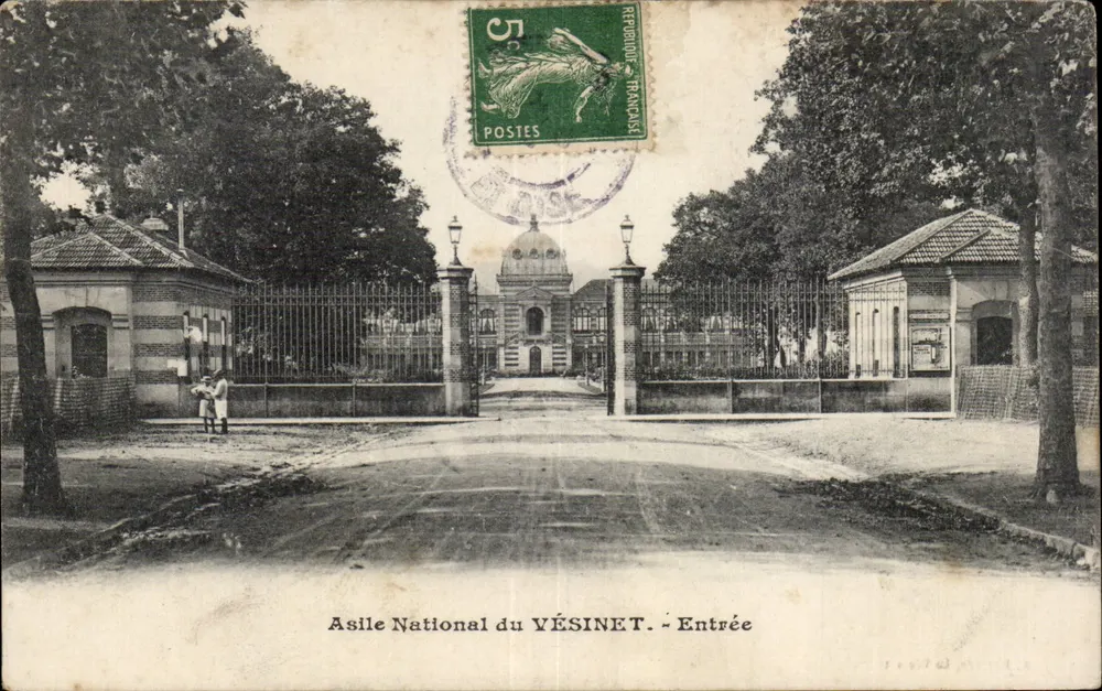 Asilo Nacional do Vésinet — Entrada — A. Després, Le Vésinet - Frente