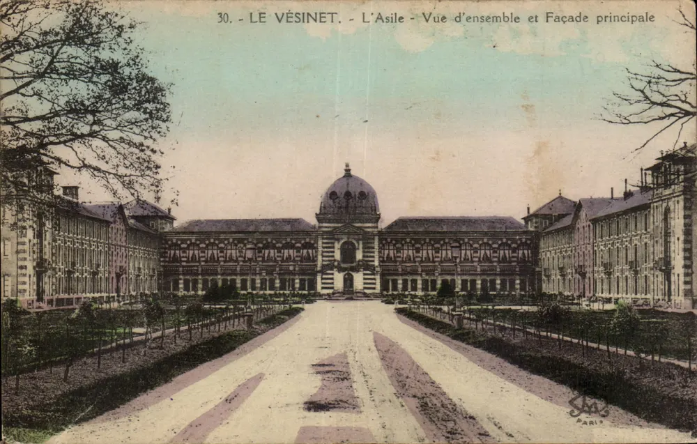 Le Vésinet - Das Asyl - Gesamtaufnahme und Hauptfassade — Paris, Verlag S.A. Nr. 30 - Vorderseite