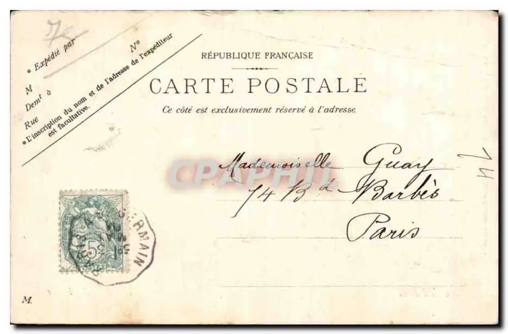 Le Vésinet — Het Onderste Meer — Uitgave Trianon, n° 927 - Achterkant