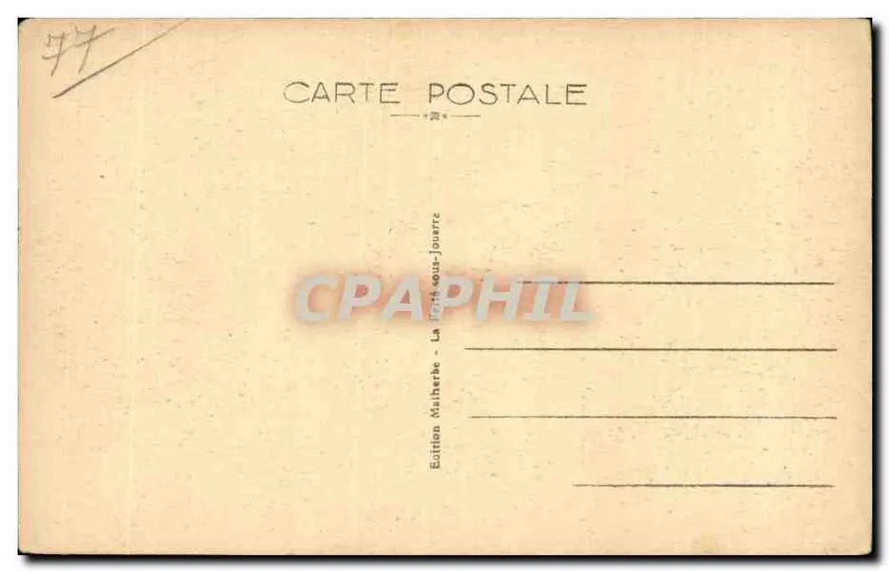 La Ferté-sous-Jouarre — Panoramablick vom Route de Jouarre — Edition Malherbe - Rückseite