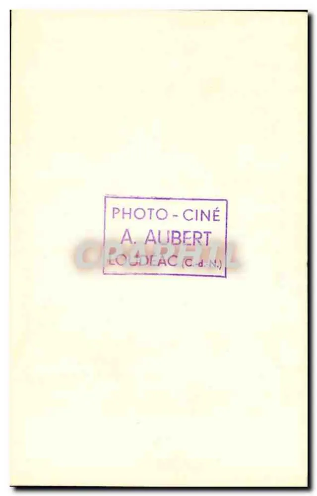 Porträt einer Frau — Loudeac (Côtes-d'Armor) — Photo-Ciné A. Aubert - Rückseite