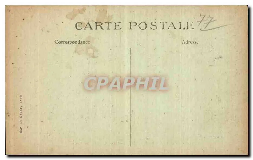 Forêt de Fontainebleau — La Fête du Chien — Verlag Le Défry, Paris, Nr. 157 - Rückseite