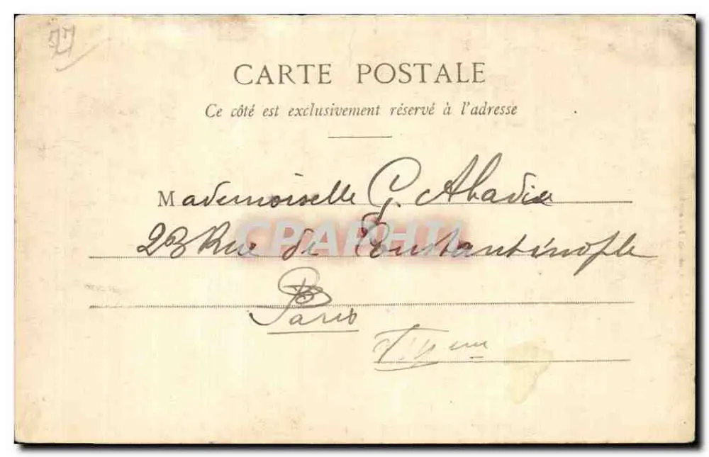 Wald von Fontainebleau — Sphinx der Druiden (Franchard) — Tihbault, Verlag, Souvainbleau, Nr. 101 - Rückseite