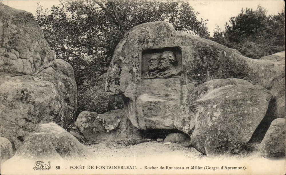 Rocher de Rousseau et Millet (Gorges d'Apremont) — Forêt de Fontainebleau — Nr. 89 - Vorderseite