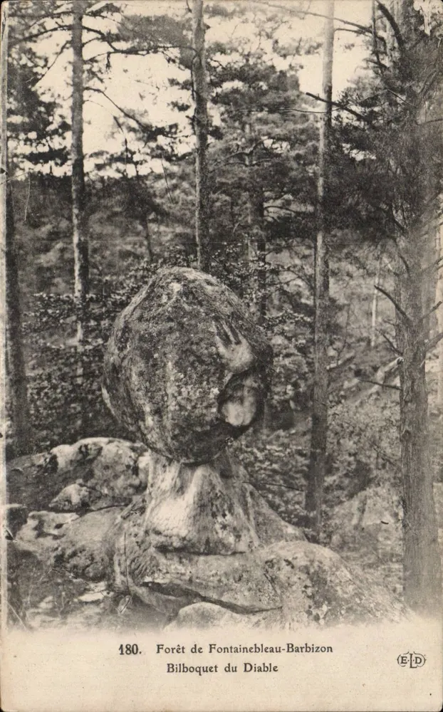 Forêt de Fontainebleau-Barbizon — Teufelsbilboquet — Verlag ELD, n° 180 - Vorderseite