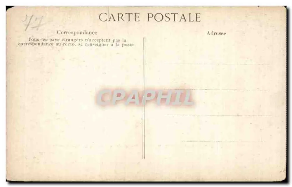 Schloss Fontainebleau — Faksimile der Abdikation Napoleons I. — Faksimile des Originals und gestochen von Pierre T. - Rückseite
