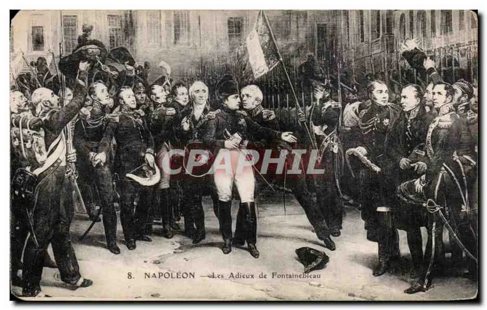 Napoleão — Adeus de Fontainebleau — Editor E. B. n°8 - Frente